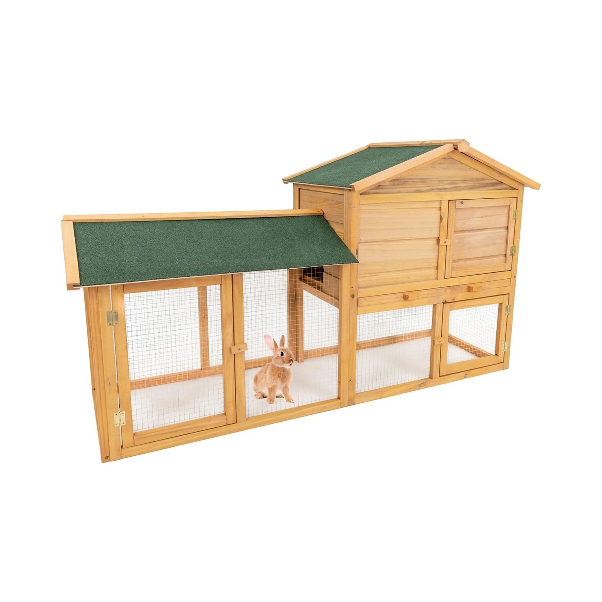 XPT066 Wooden Pet Cages Chicken Coop NATURAL color for outdoor farm house chicken run