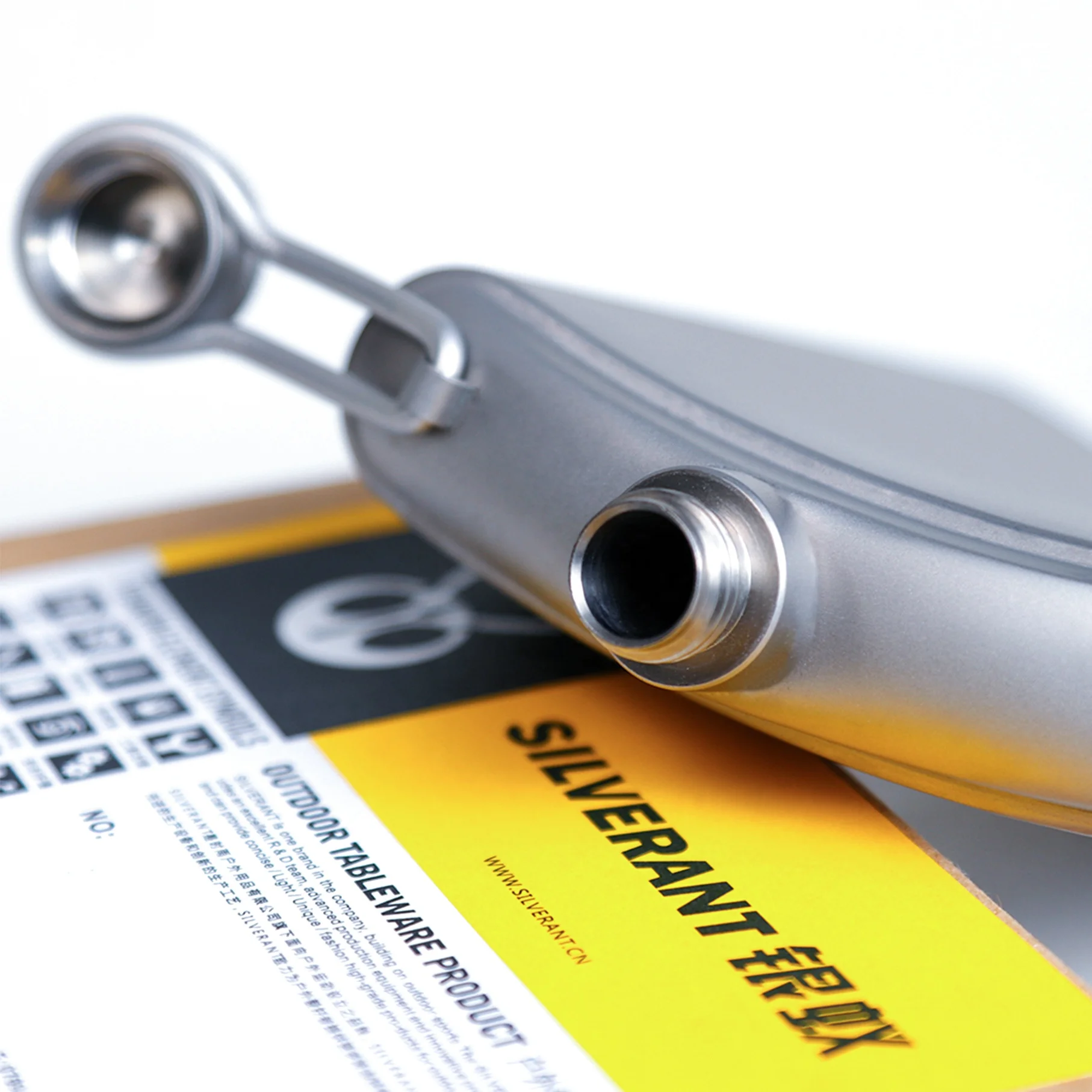 
Titanium flask 200ml with screw Cap Clip hip wine pot 