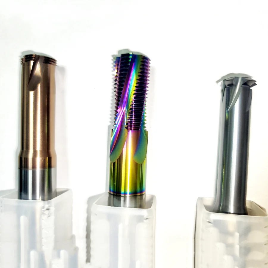 HRC60 Single Flute Solid Carbide Thread Milling Cutters UN UNS UNC UNF UNEF Spot Stocks
