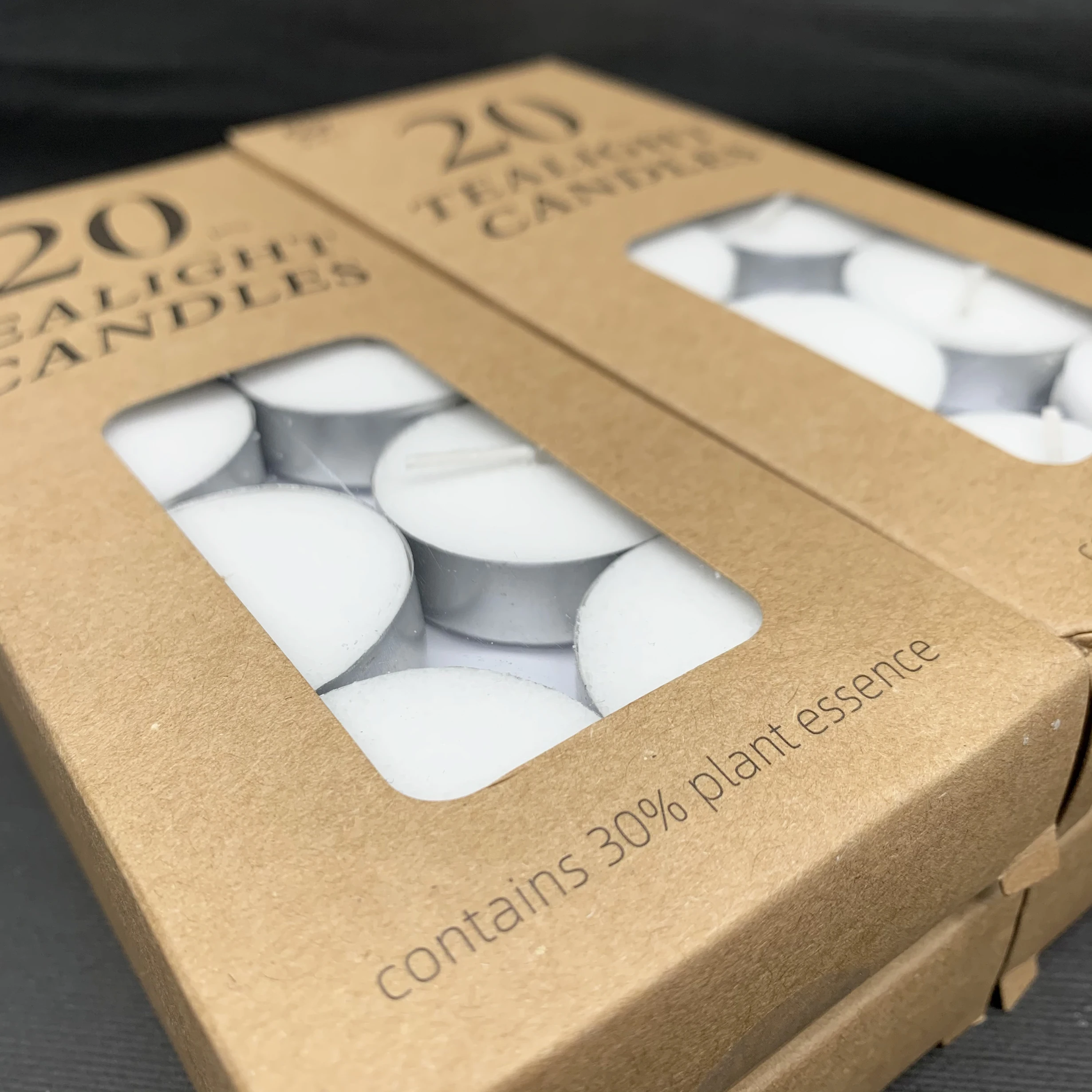 Wholesale 20 Pack Unscent Paraffin Wax White Tealight Candles For Shabbat Weddings Christmas Home Decorative