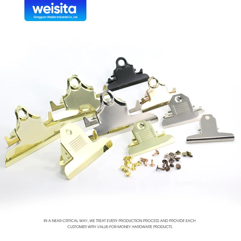 Лидер продаж 2020/2021, Amazon 78 мм A5 A8, Пользовательский логотип, меню бабочки, плоская металлическая папка, зажим для школьной папки, зажим