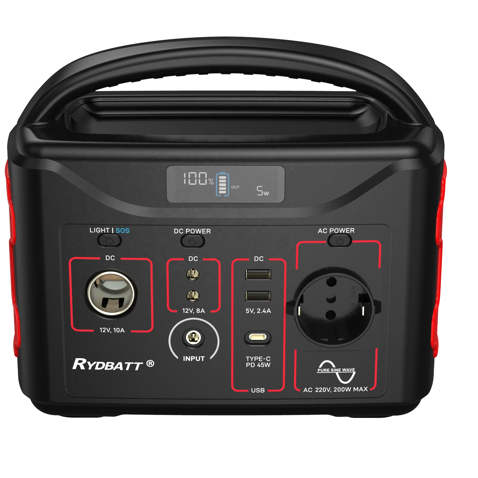 Outdoor Power Station 320wh Lifepo4 Cells Small Solar Energy Storage Portable Power Station for Camping Home Battery Backup