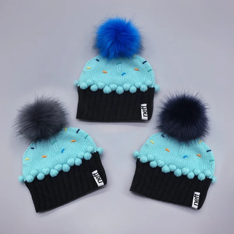 Colorful Keychain Beanie Hat Keyring Slippers Bag Charms Detachable Fluffy Pom Poms Fur Ball Faux Fur Pompom