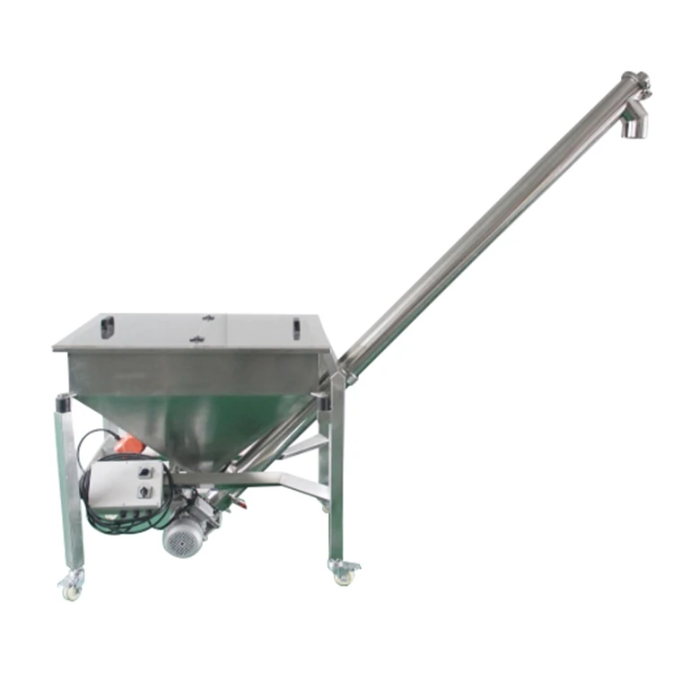 Automatic powder screw conveyor feeder/plastic screw feeder machine screw loader hopper