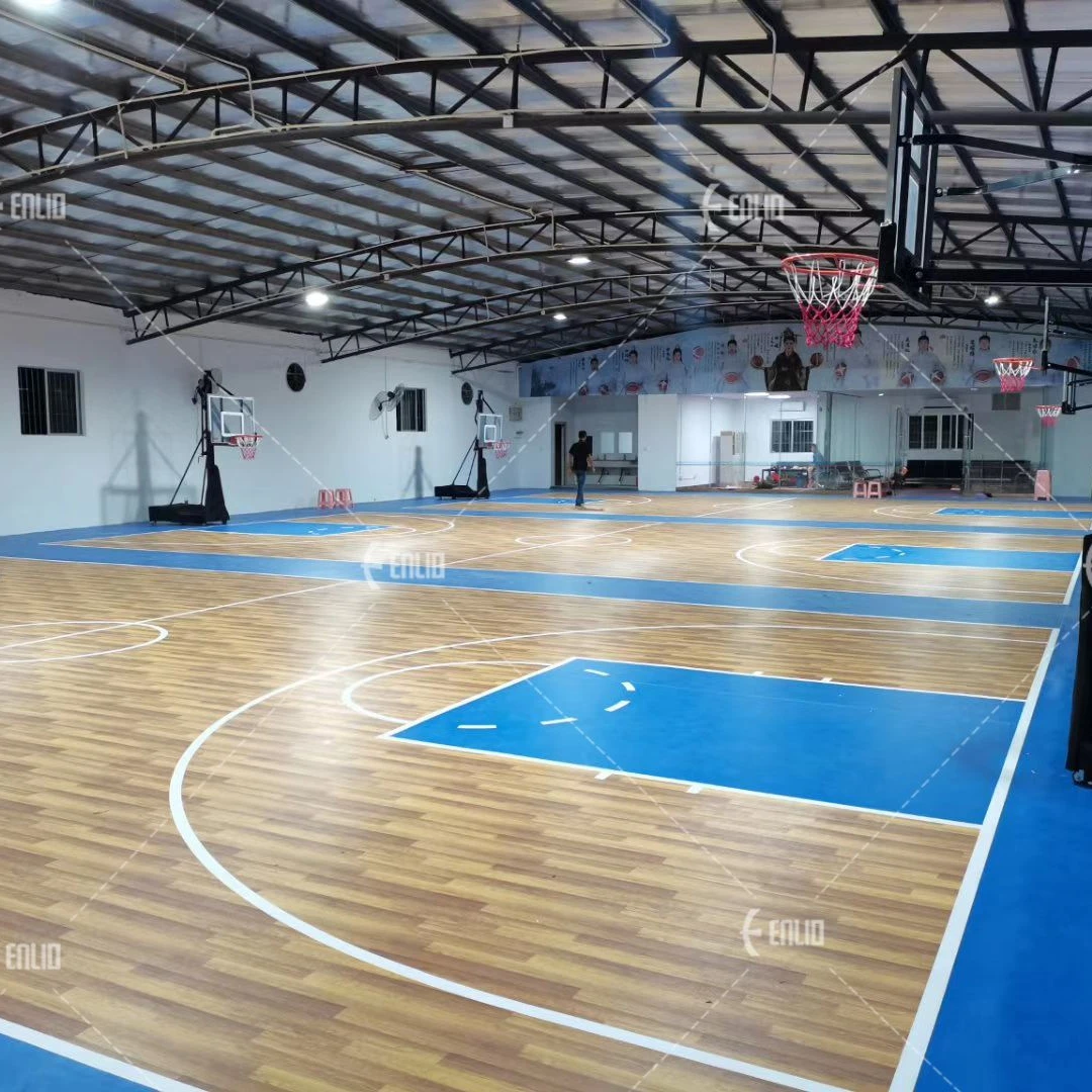 6.0mm PVC indoor maple sport floor for gym basketball court
