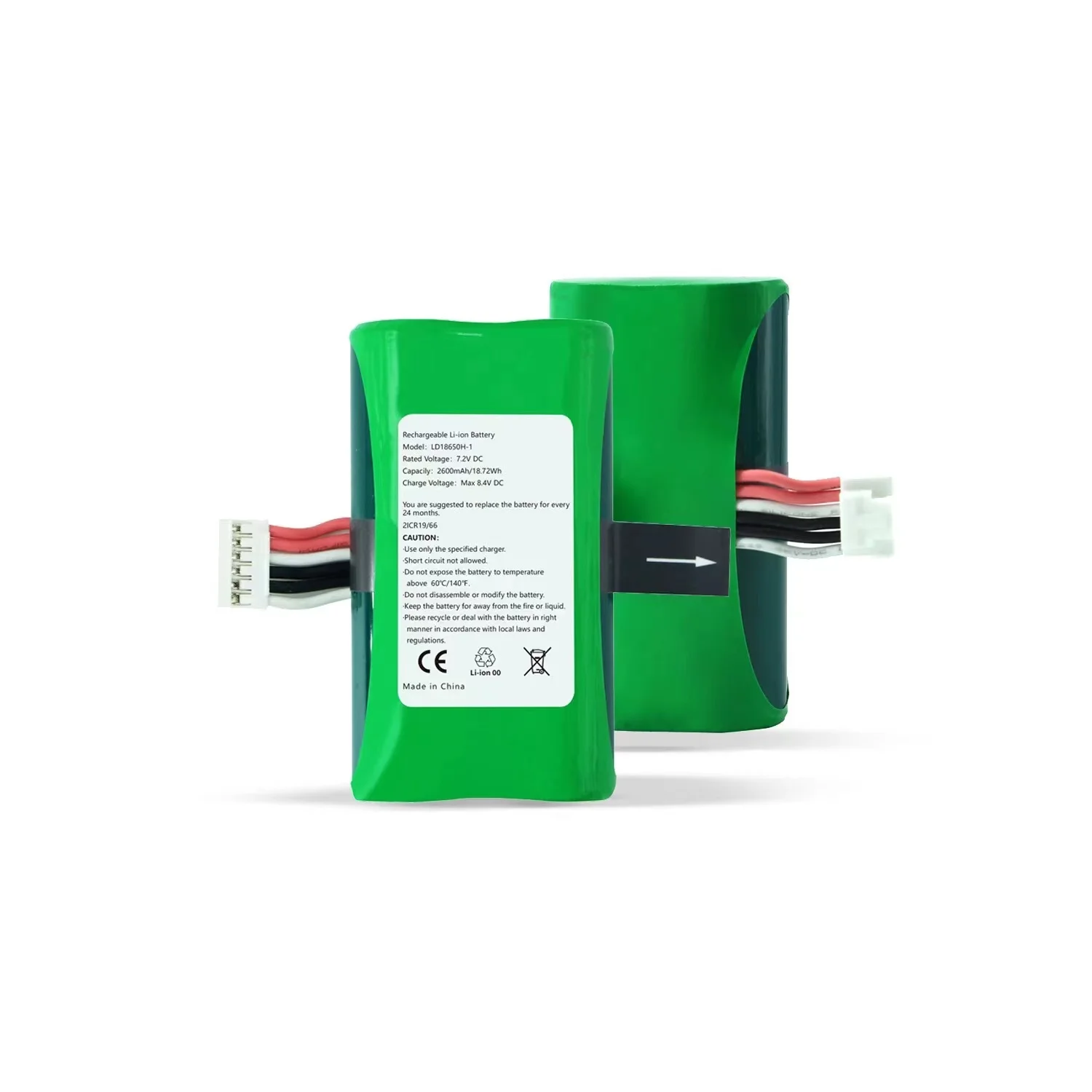 7.4V 2600mah Replacement LD18650A LD18650D Lithium ion Battery A8 E350 E550 N910 N900 N510 for Payment Terminal Ingenico APOS A8
