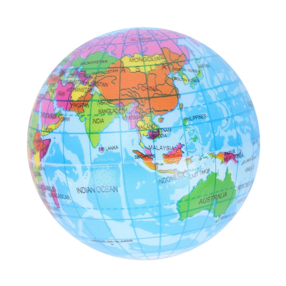 PU foam press squishies blue earth toys SLOW RISING new soft squishy ball mini globe toy