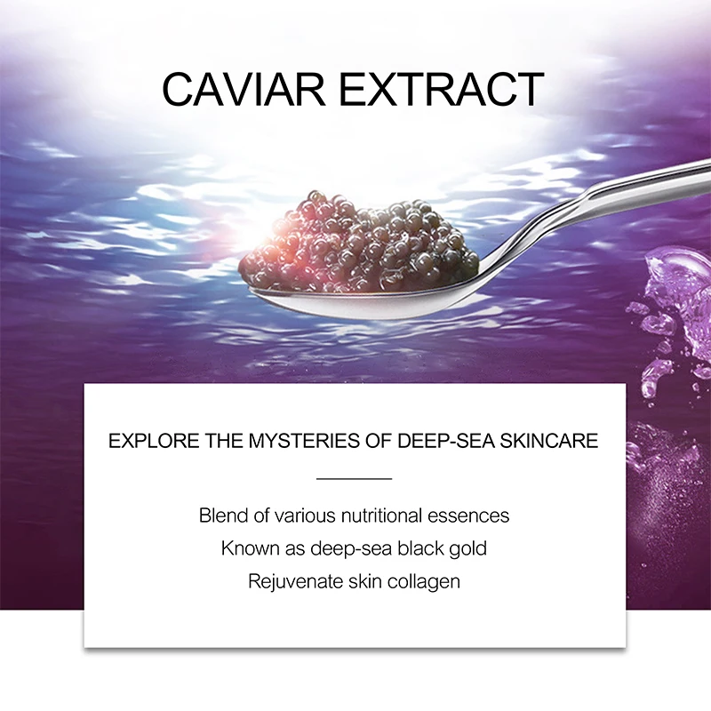 Skin Care Product Kit Whitening Anti Ageing Eye Cream  Face Cleanser Serum Caviar Hyaluronic Acid Luxury Skin Care Set