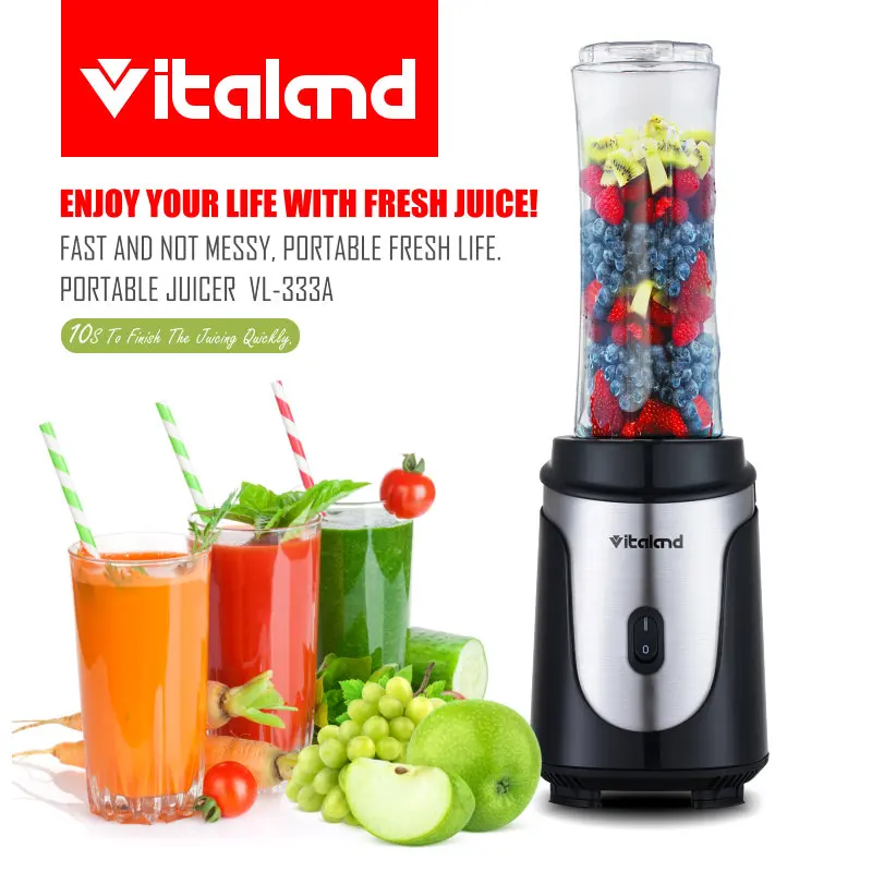 Hot selling juicer mixer portable electric juicer bottle juicer plastic VL-333A
