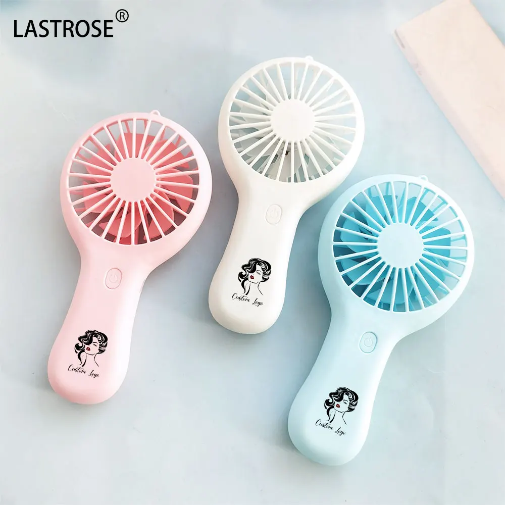 wholesale private label electric battery powered mini small handheld fans USB rechargeable portable hand held fan