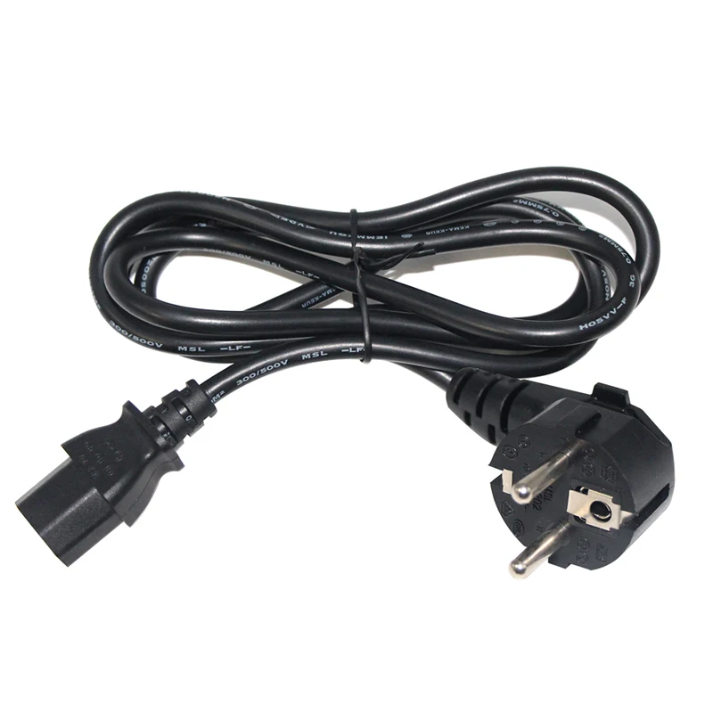 European Standard 2 Pin Plug Extension 220v 230v Supply 3 Round C13 Cabl 16a 250v Eu Ac Power Cord Cable