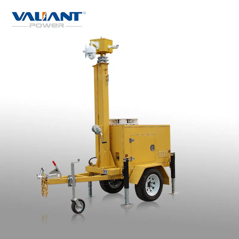 Portable Security Trailer for Monitoring