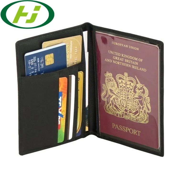 Family Travel Passport Holder Wallet RFID Blocking Document Tickets Organizer with Zipper for Woman & Man Presentation Folder