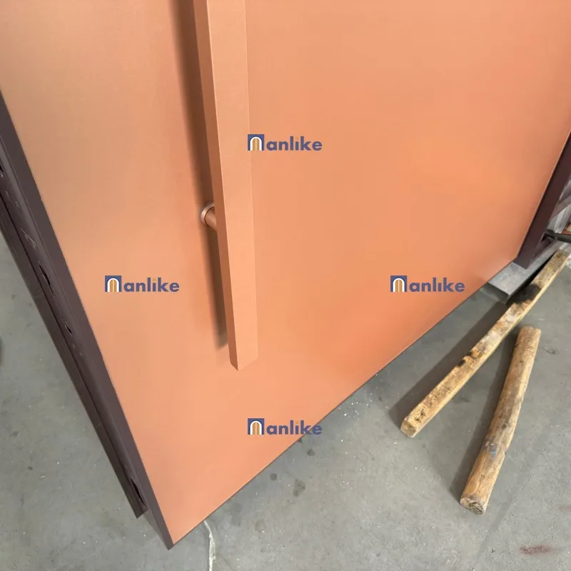 Anlike Dubai Luxury Customized High End Smart Latest Double Cast Aluminum Security Exterior Villa Entrance Door