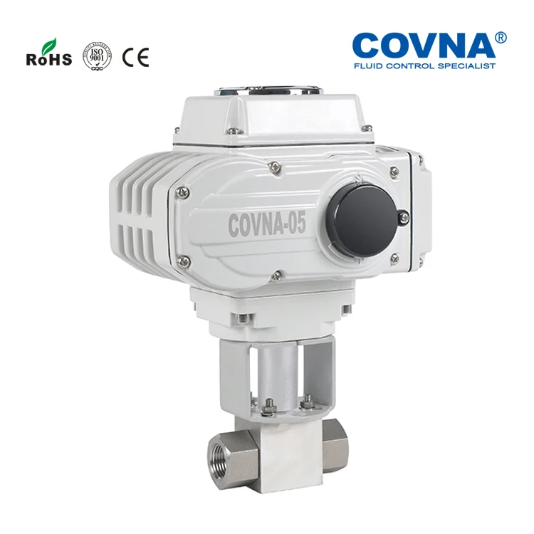 COVNA Water Control Motorized Valves Washing Equipment Electric Actuator Ball Valve High Pressure Ball Valve