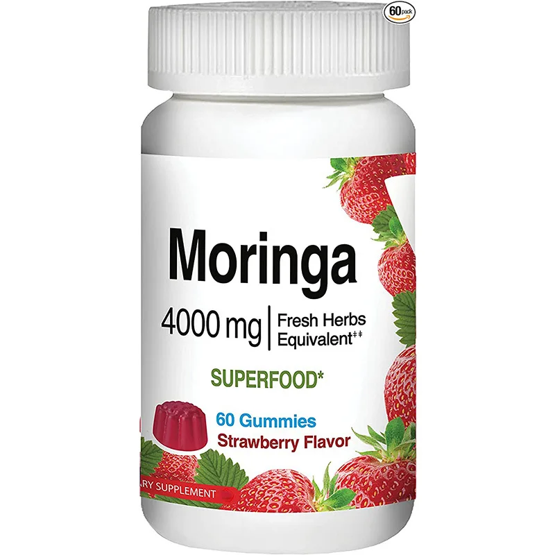 Маркировка Moringa mummies с коллагеновым веганским травяным экстрактом Gummies для стимулирования роста волос