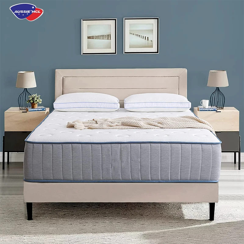 roll in box 10 Inch Gel Memory Foam Mattress with Individual Pocket Springs king Hybrid Mattress