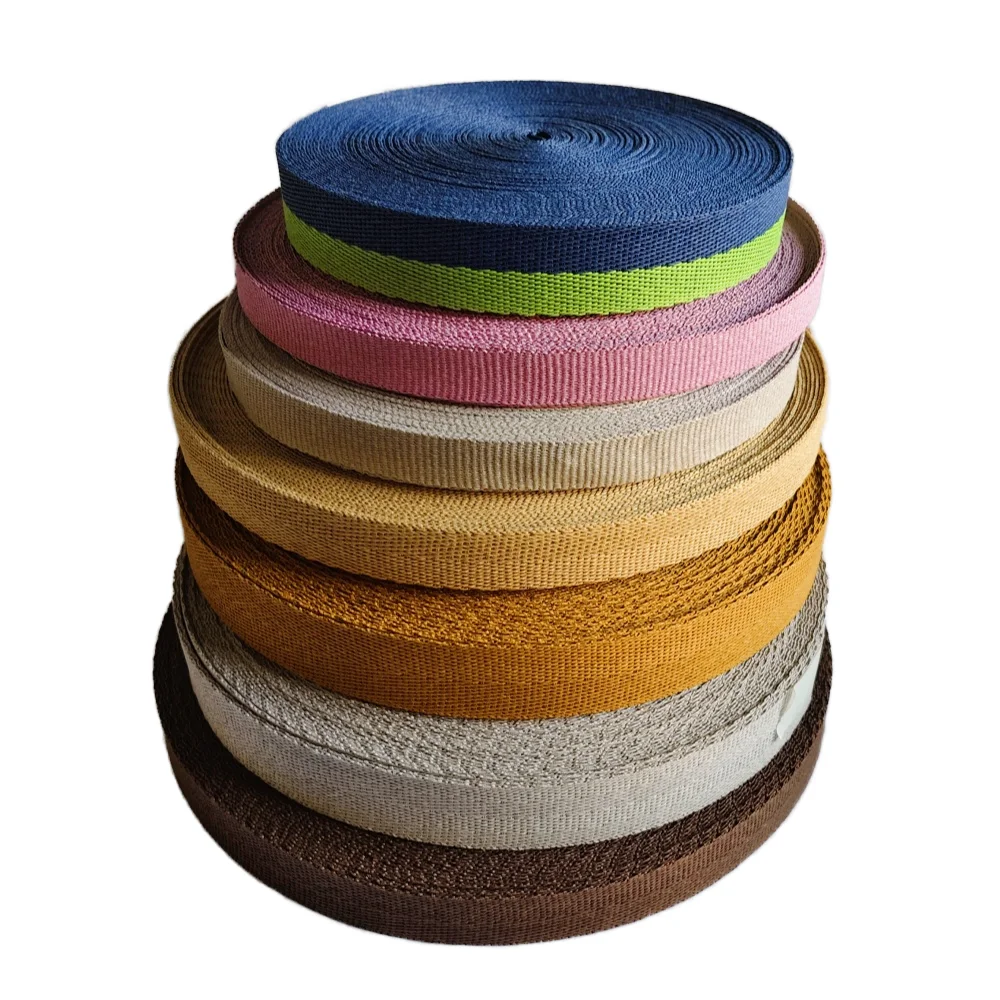 Recycle Paper Webbing Tape For Bag Custom High Tenacity Paper Webbing