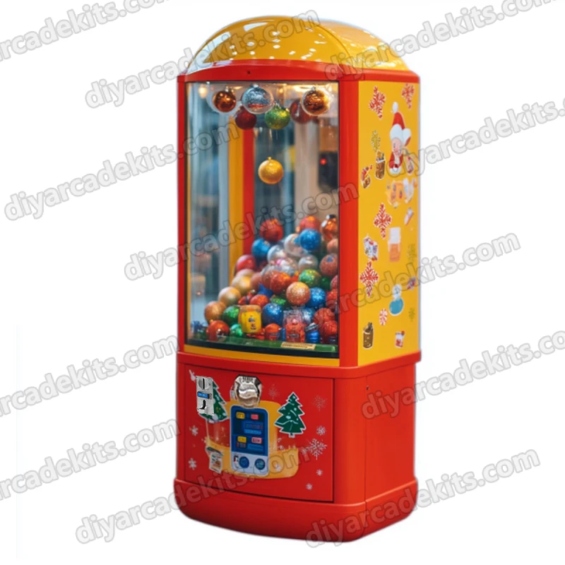 Indoor Amusement Kids Coin Operated Games Arcade Christmas Gashapon Capsules Ball Toy Vending Game Machine DIY kit