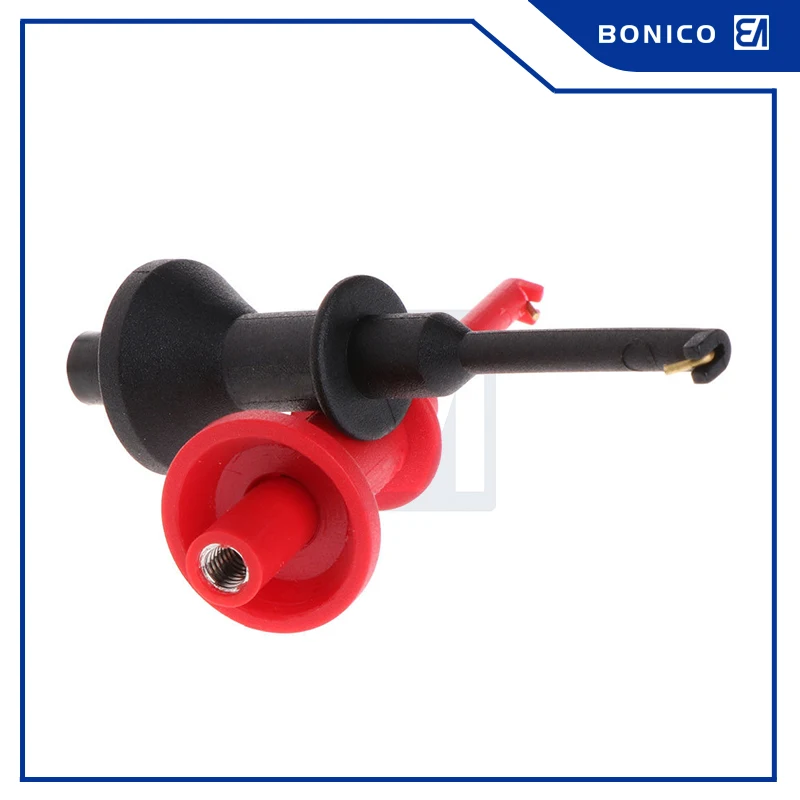 Test Hook Clip Multimeters Test Lead Extension Hook Probe Testing Clip 4mm Aperture Threaded Hook