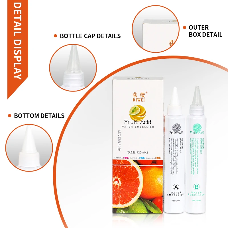 Free Sample Curl Hair Perm Cream For Black Woman Brand Oem Perm Agent Fruity ACID