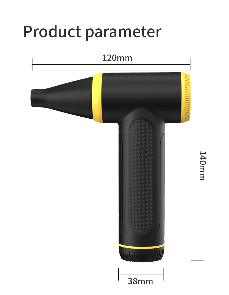 Portable Rechargeable Compressed Air Duster 110000 RPM Electric Air Dust Blower for Home Computer Keyboard Electronics Cleaning