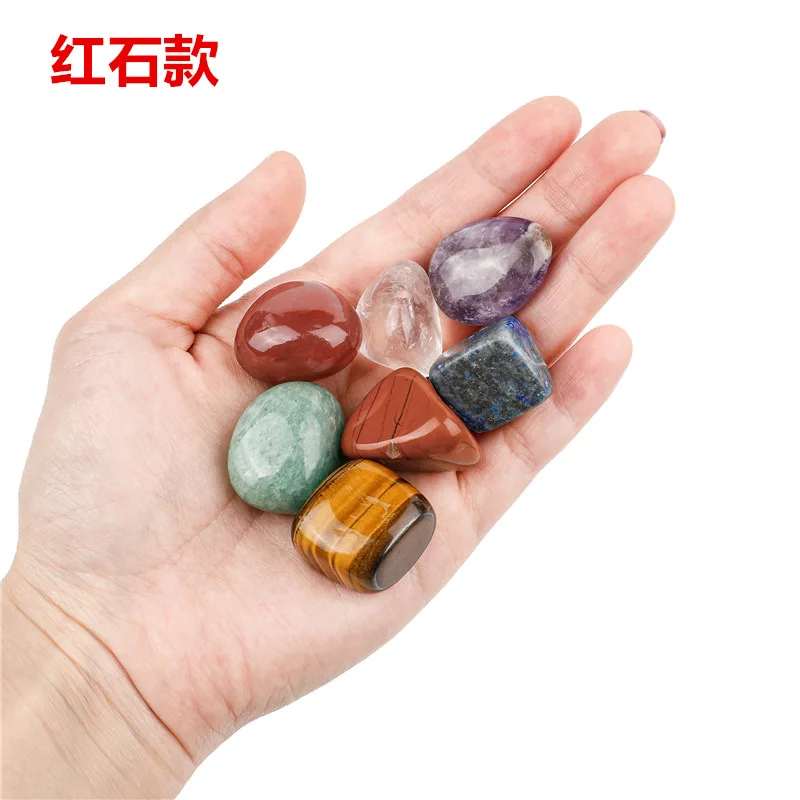 
Hot sale irregular natural crystal chakra yoga energy seven chakra stone set 