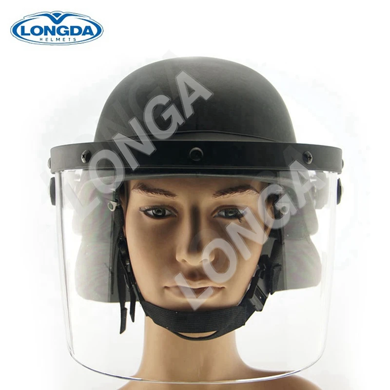 Army security protection bulletproof helmet with visor