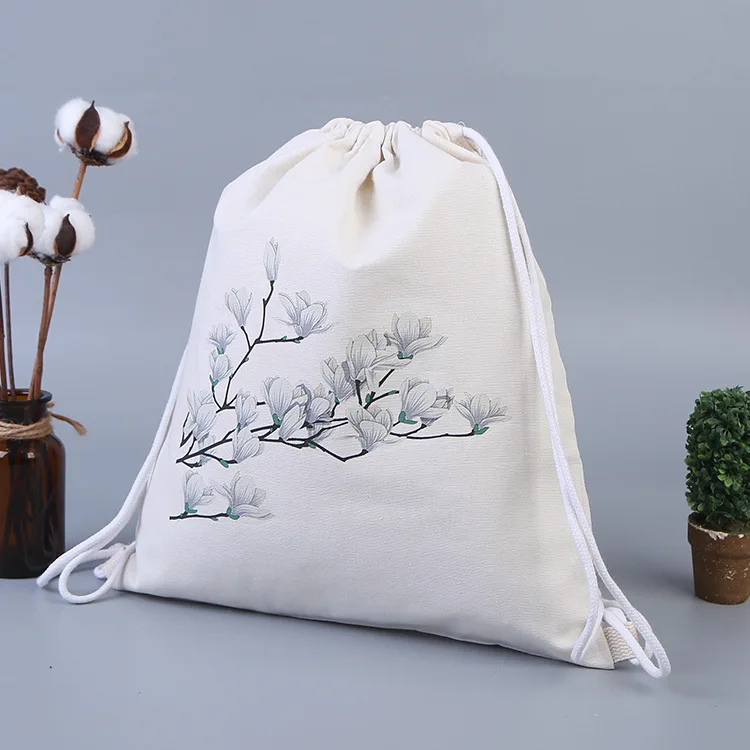 Portable Travel Waterproof Cotton Bag Drawstring Bag