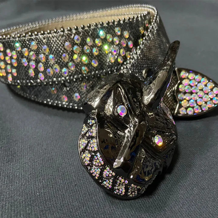 Belt Buckle Custom Logo Bling Bling Mens Leather  Black Bottle Opener Belt Buckle Only