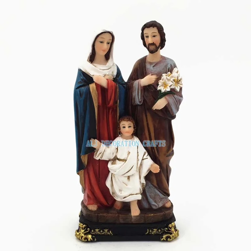 
Factory Outlet Holy Catholic Family Resin Statues Delicate Low Moq Cheap Holy Jesus Religious Articles Statues 
