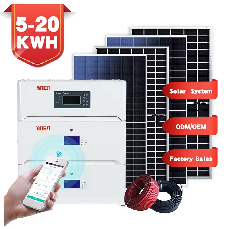 20Kw Complete Set Hybrid Solar Energy System Kit For Home Off Grid Stackable