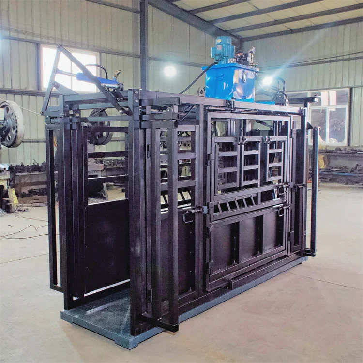 Livestock Equipment Cattle Crush Heavy Duty Automatic Hydraulic Crushed Cattle Bones