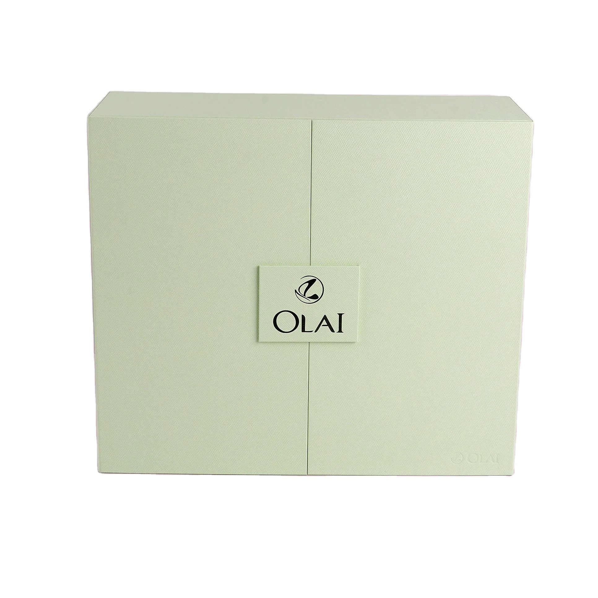 Luxury Beauty Cosmetic Double Door Magnet Cardboard Gift Packaging Box 12 Days Countdown Advent Calendar Box