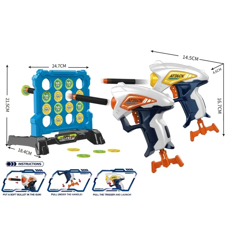 Wholesale Kids Air Soft Bullet Gun Plastic Bullet Toy Gun Shooting Gun Toys