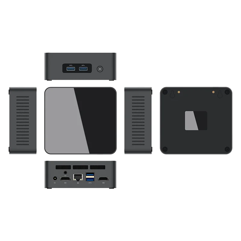 Office Mini computer TD5 Intel N100 8GB DDR4 256GB M.2 Slot Support 4K 60Hz Dual Display Windows Mini PC for Business Metal Case