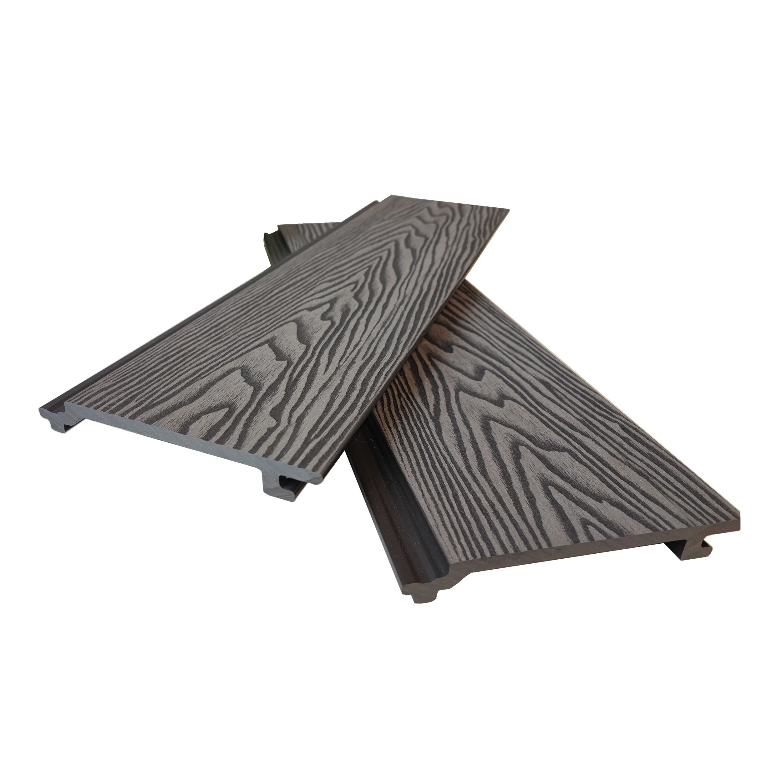 Wood Plastic Composite Fluted Wall Panel WPC Cladding Boards Interior Exterior Wall Panels