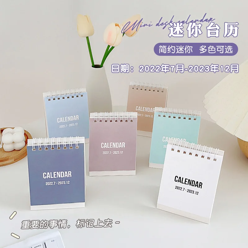 2023 Retro Office 365 Day Calendar Portable Calendars Daily Schedule Planner Notes Mini Desk Calendar 425