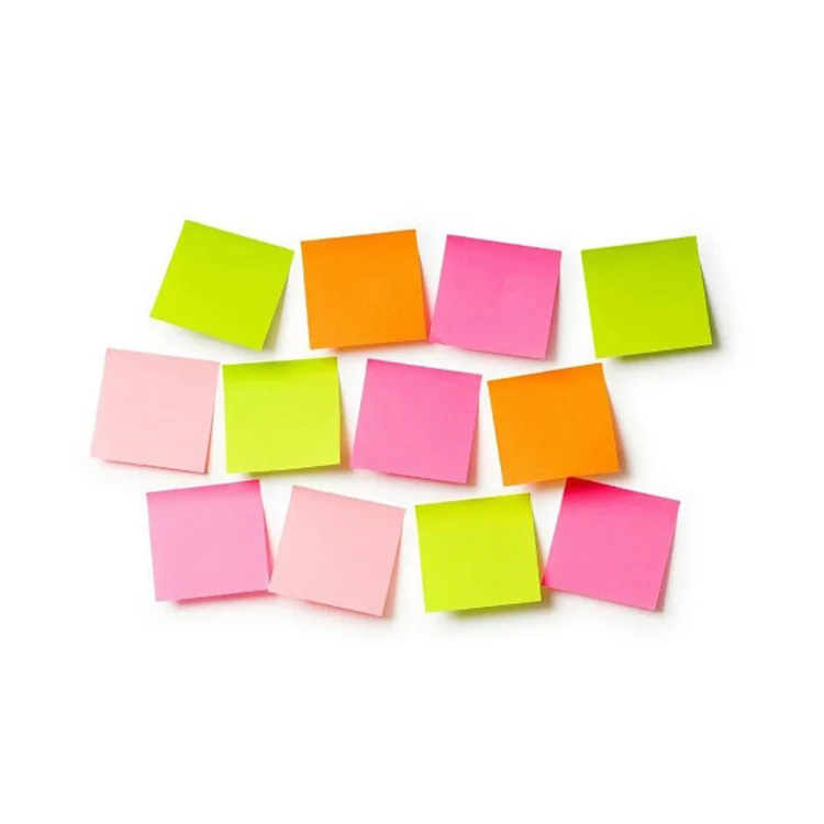 Custom Shape 3D Paper Memo Pad Round  color notepad Logo Sticky Notes