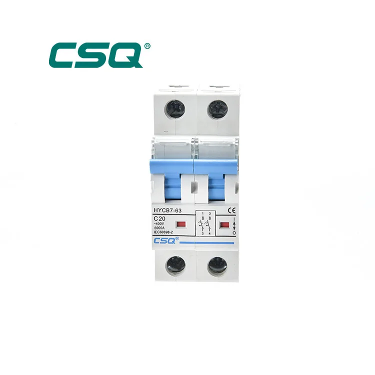 
63a ce ccc cb ac L7 2P AC home circuit breaker MCB switch with good price 1p 2p mini mcb price circuit breakers 