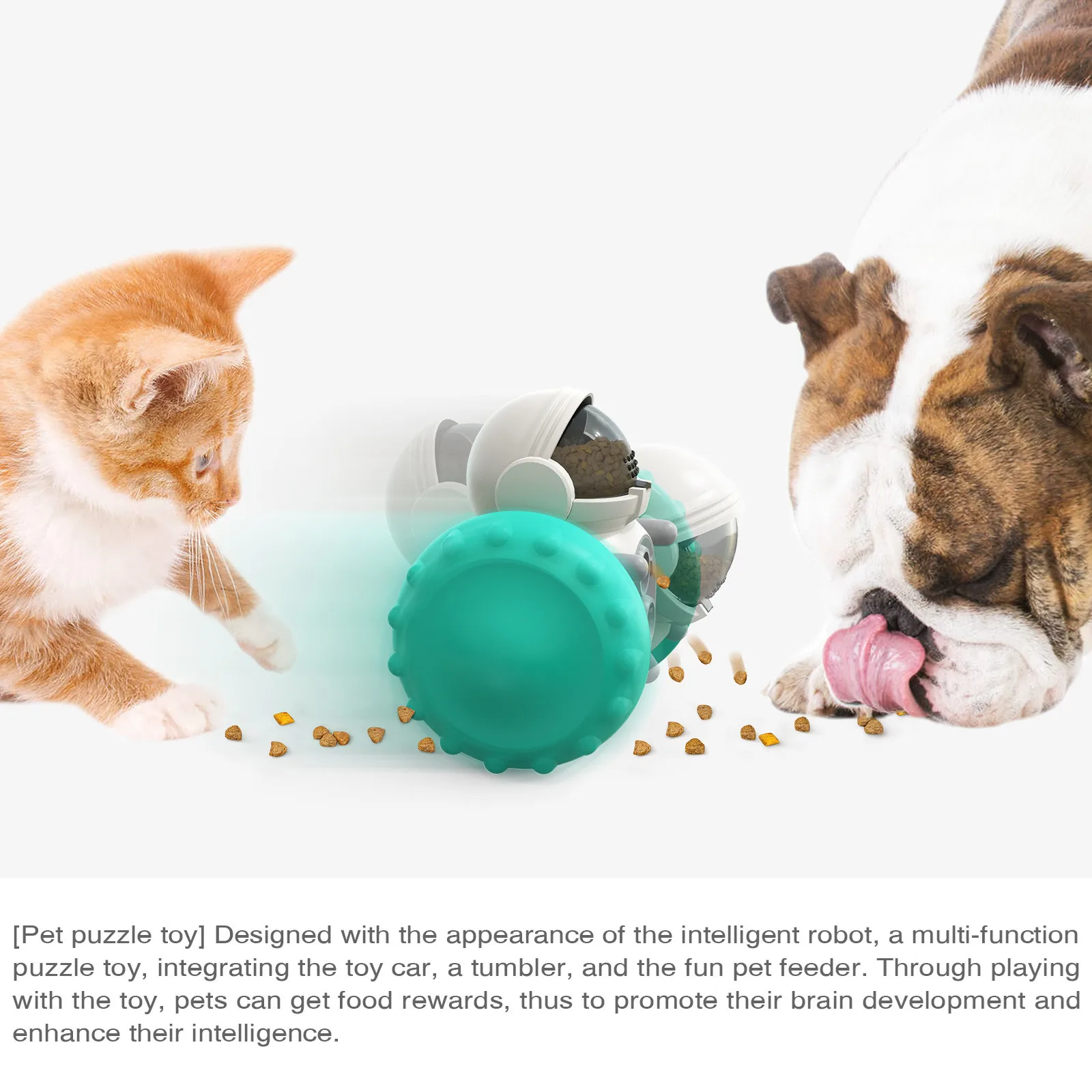 Pet Toys Slow Feeding Interactive Dog Toy Abs Leaking Food Dog Feeder Toy