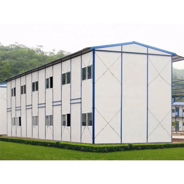 Double Floor Prefabricated Building  Sandwich Panel House For Worker Accommodation