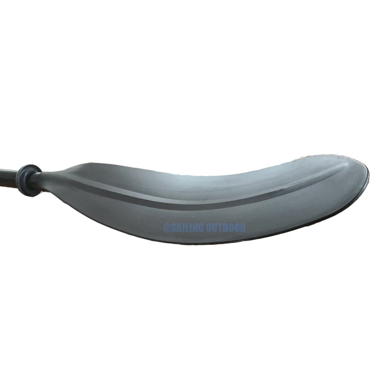 Wholesale Kayak Curve Blade Core Pulling 2 Pieces Paddle Adjustable Outdoor Rafting Canoe Plastic Oars