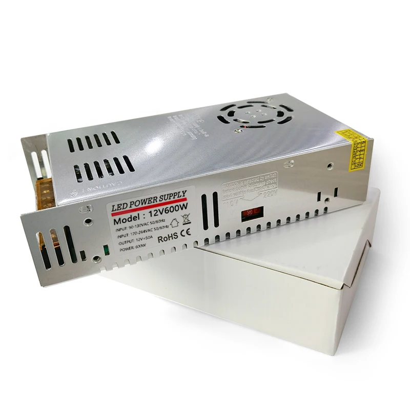 CCTV led cabinet high-power 600w switching power supply 12v50a unit 650w dc12v / 24v 25apm 60amp open frame