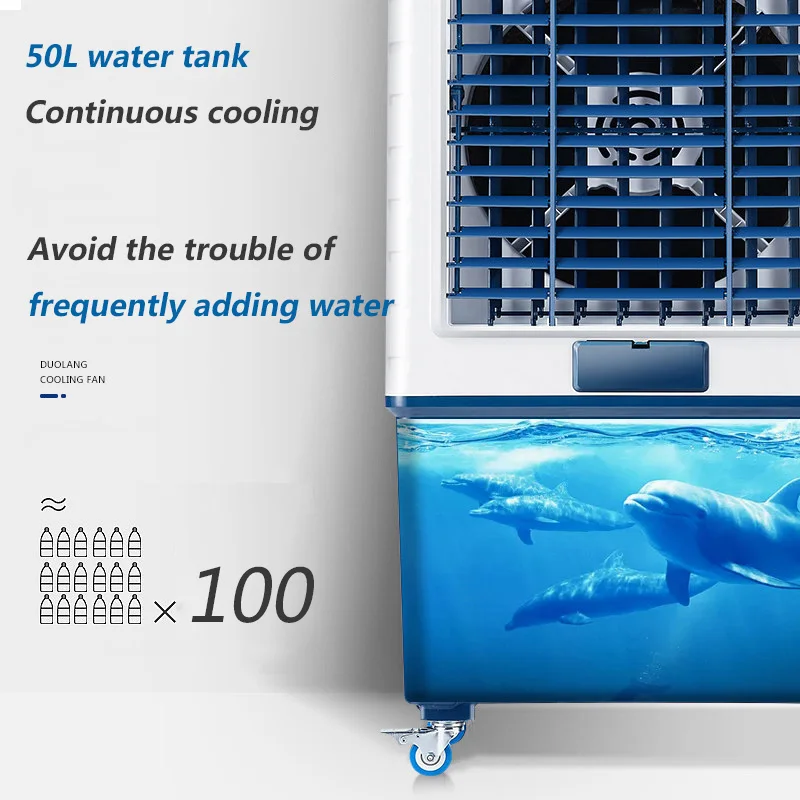 evaporative air cooler floor standing commercial tower air coolers 50 liter