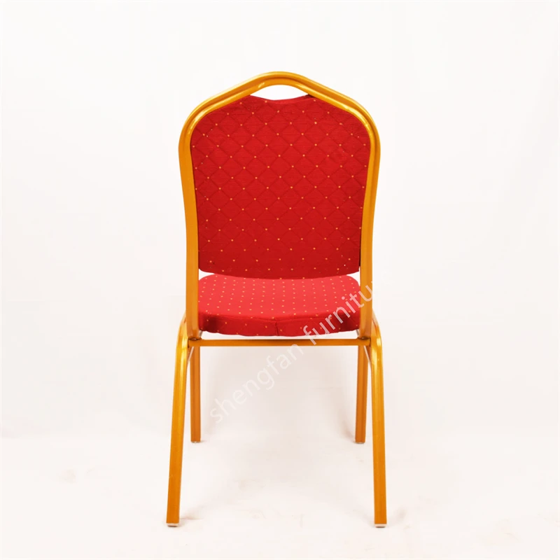 Popular Customizable Cheap Fabric Dining Hotels Hall Conference Chair Party Metal Banquet Chairs for Wedding