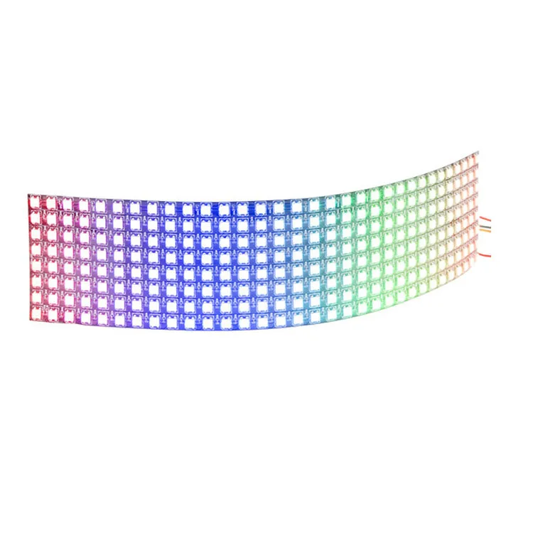 16x16 см; 8x32 см 256led 256 пикселей 5v rgb ws2812b sk6812 гибкий светодиодный точечно-матричный