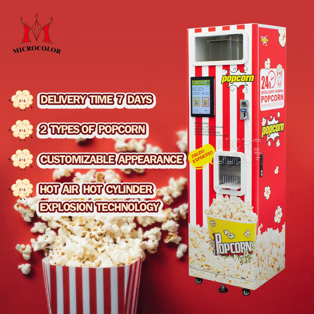 Self-service Small Commercial Popcorn Vending Machine Popcorn Machine Mini Automatic Popcorn Production Machine for Business
