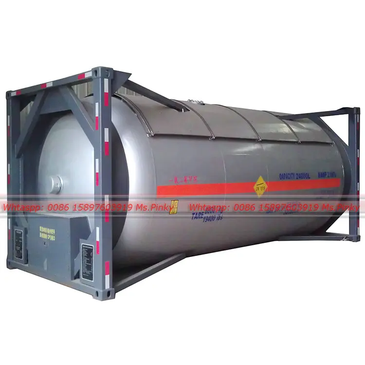 20FT LPG ISO Tank Container UN T75 ASME Standard Liquid Gas Storage Container Whastapp +8615897603919