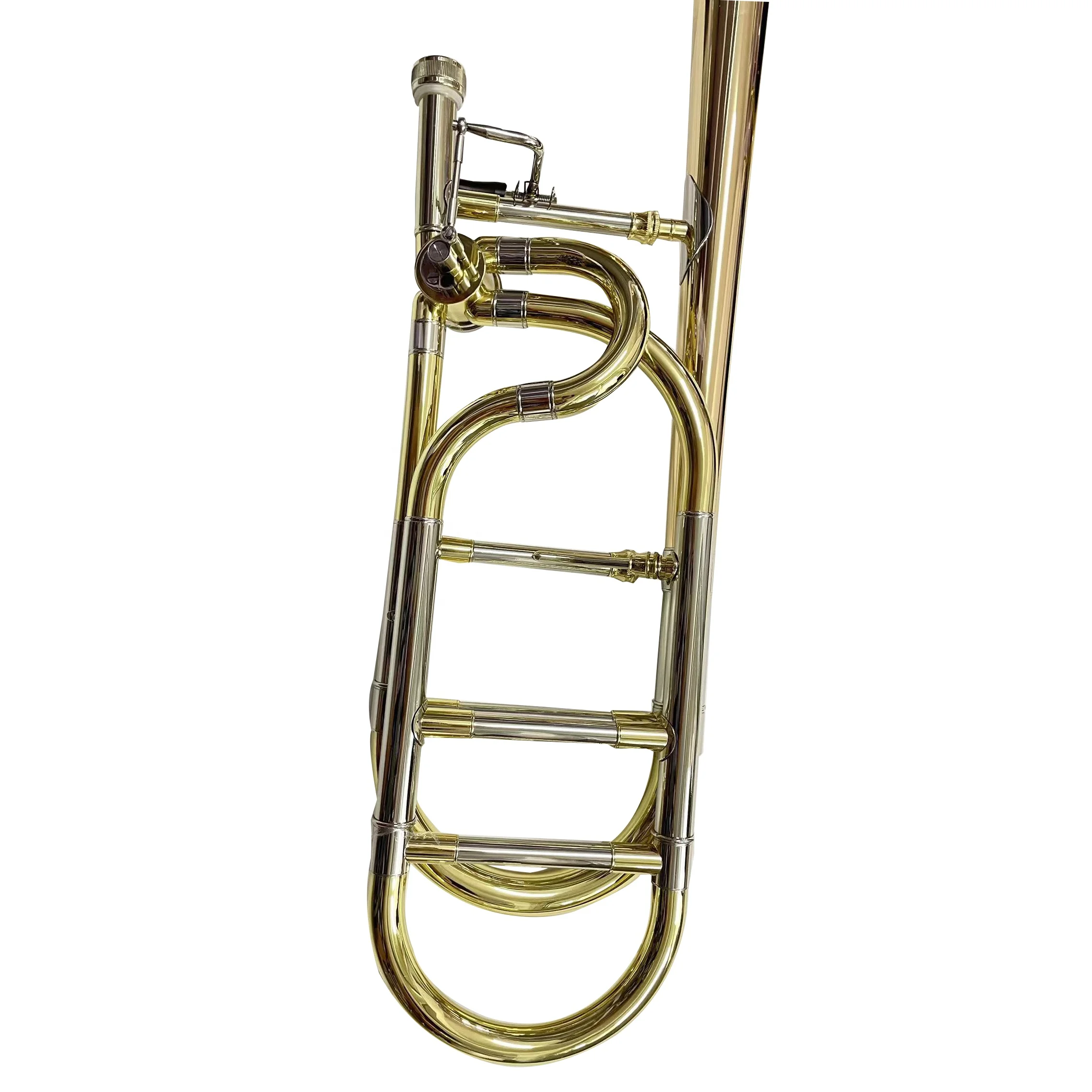 Yellow brass material slide trombone Factory produce high quality slide tenor trombone